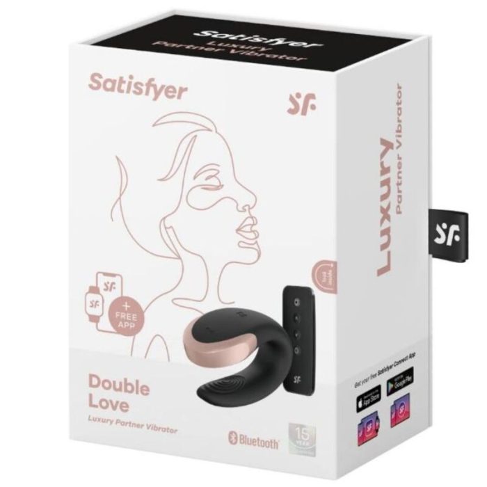 SATISFYER - APP DOUBLE LOVE VIBRADOR PAREJAS LUXURY NEGRO - Imagen 5