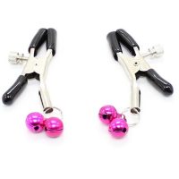 OHMAMA FETISH - PINZAS PEZONES CON CASCABEL ROSA - Imagen 2