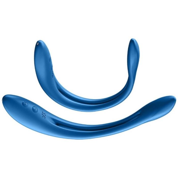 SATISFYER - ELASTIC GAME MULTI VIBRADOR AZUL - Imagen 3