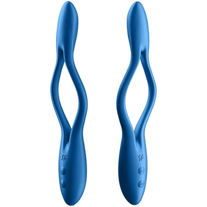 SATISFYER - ELASTIC GAME MULTI VIBRADOR AZUL - Imagen 2