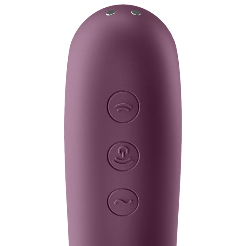 SATISFYER - DUAL KISS ESTIMULADOR CLITORIS PURPURA - Imagen 3