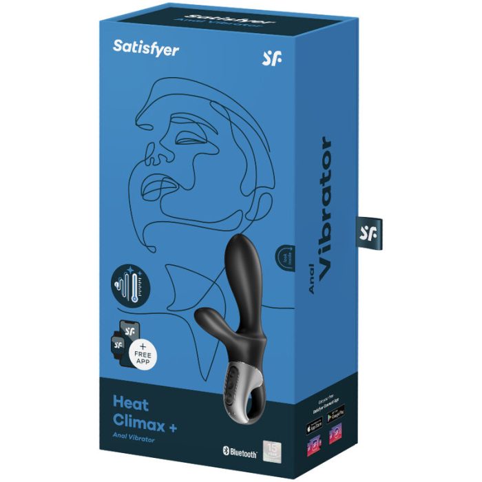 SATISFYER - HEAT CLIMAX+ VIBRADOR ANAL APP NEGRO - Imagen 4