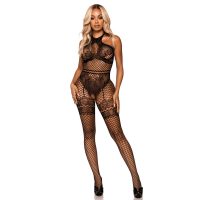 LEG AVENUE - BODYSTOCKING CUELLO HALTER TALLA ÚNICA - NEGRO - Imagen 4