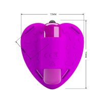 PRETTY LOVE - MASAJEADOR DE CLÍTORIS HEARTBEAT 10 MODOS DE VIBRACIÓN MORADO - Imagen 5