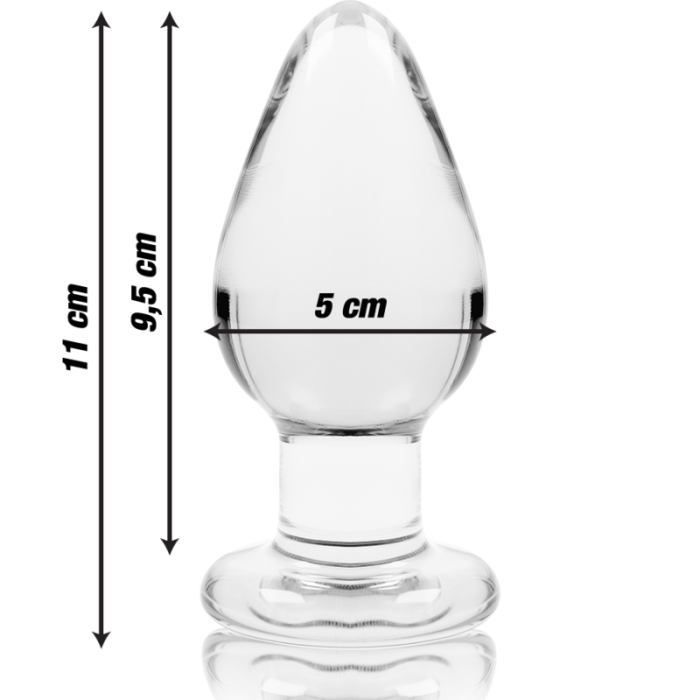 NEBULA SERIES BY IBIZA - MODELO 3 PLUG CRISTAL TRANSPARENTE 11 CM -O- 5 CM - Imagen 4