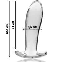 NEBULA SERIES BY IBIZA - MODELO 5 PLUG CRISTAL TRANSPARENTE 12.5 CM -O- 3.5 CM - Imagen 4
