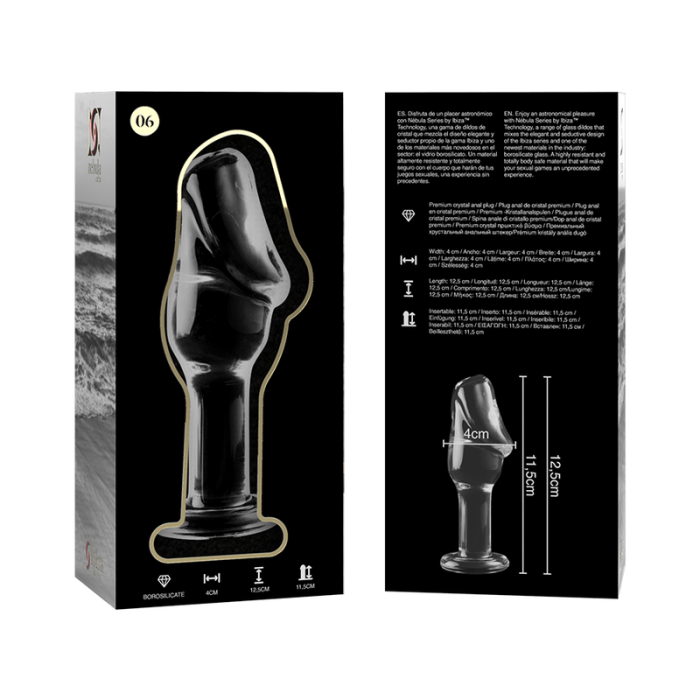 NEBULA SERIES BY IBIZA - MODELO 6 PLUG CRISTAL TRANSPARENTE 12.5 CM -O- 4 CM - Imagen 5