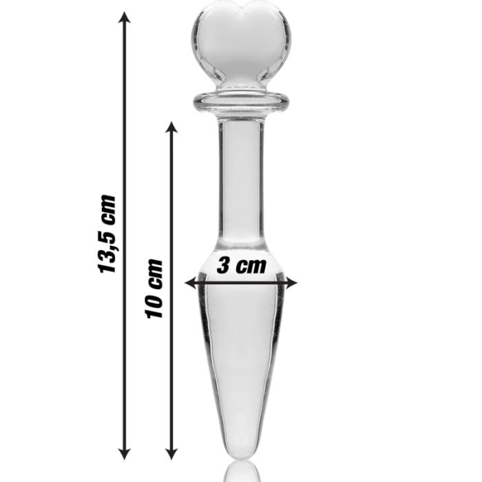 NEBULA SERIES BY IBIZA - MODELO 7 PLUG CRISTAL TRANSPARENTE 13.5 CM -O- 3 CM - Imagen 4