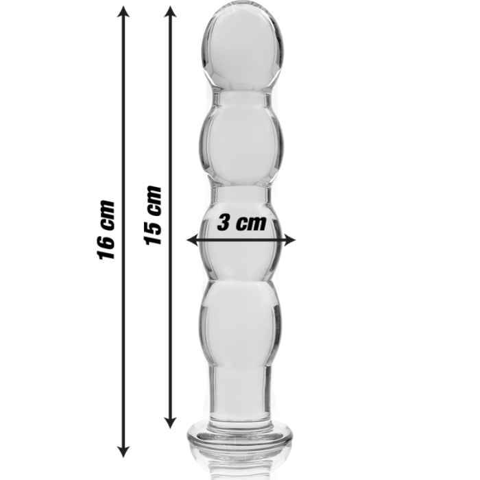 NEBULA SERIES BY IBIZA - MODELO 10 DILDO CRISTAL TRANSPARENTE 16.5 CM -O- 3.5 CM - Imagen 4