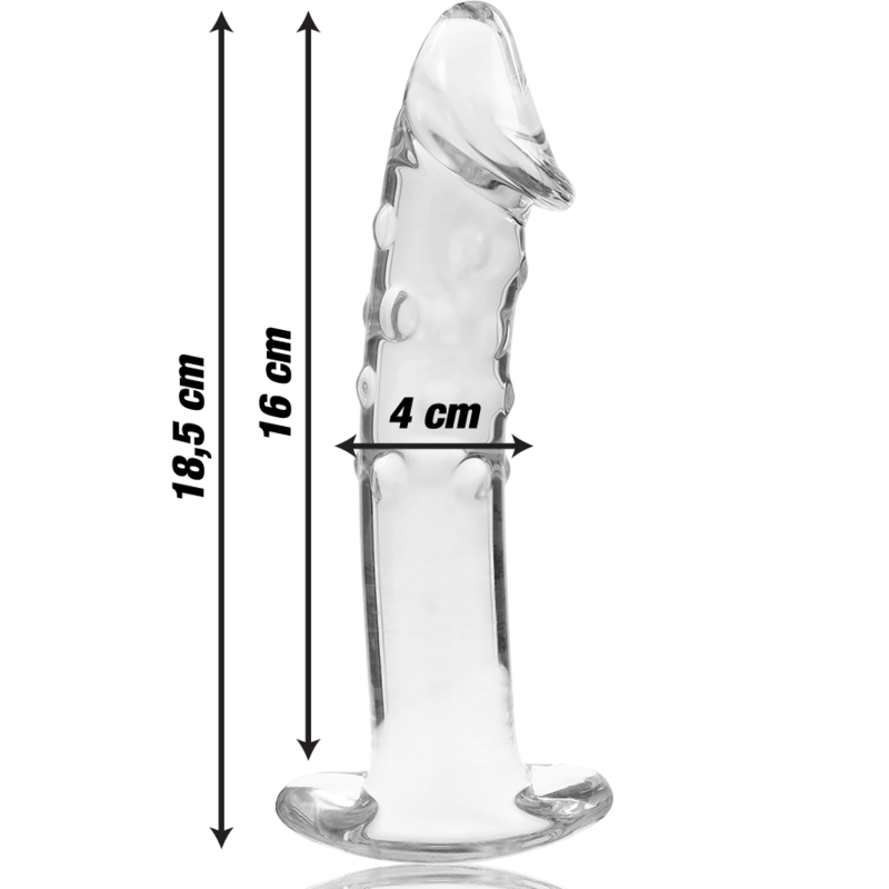 NEBULA SERIES BY IBIZA - MODELO 19 DILDO CRISTAL TRANSPARENTE 18.5 CM -O- 4 CM - Imagen 4