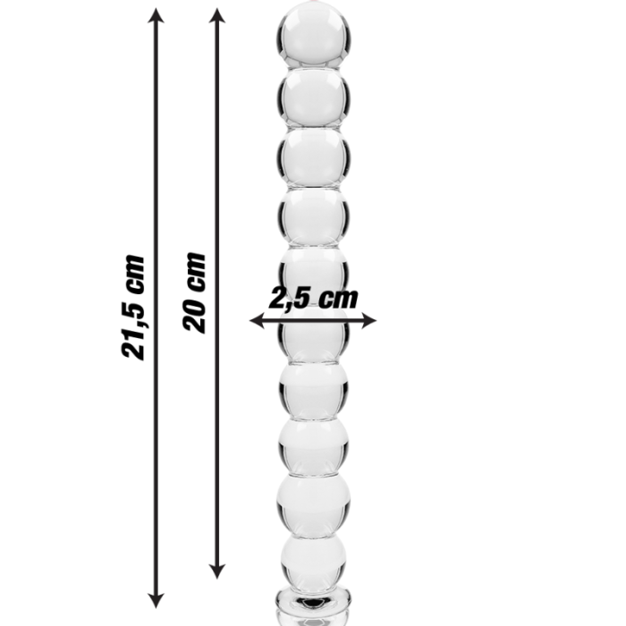 NEBULA SERIES BY IBIZA - MODELO 22 DILDO CRISTAL TRANSPARENTE 21.5 CM -O- 2.5 CM - Imagen 4