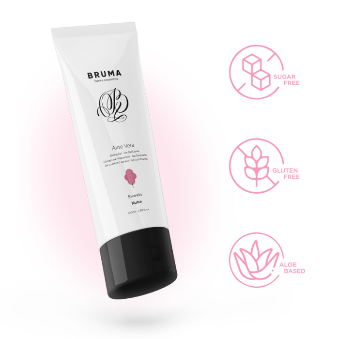 BRUMA - GEL DESLIZANTE CON ALOE VERA SABOR A NUBE 100 ML - Imagen 2