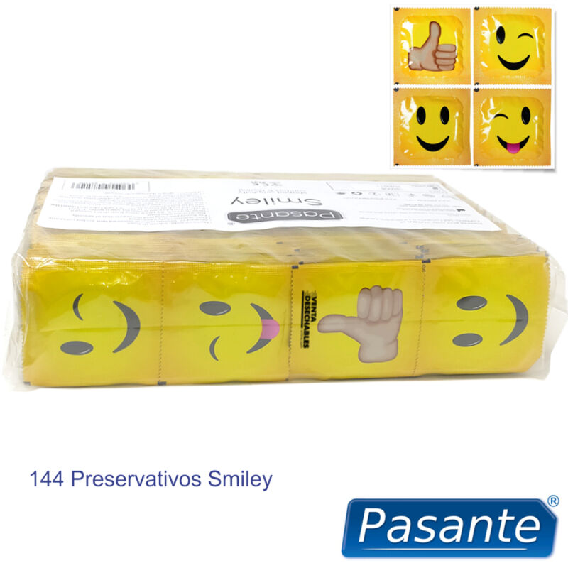 PASANTE - PRESERVATIVO SMILEY BOLSA 144 UNIDADES - Imagen 3