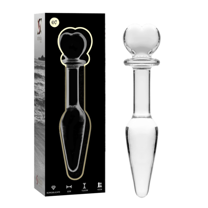 NEBULA SERIES BY IBIZA - MODELO 7 PLUG CRISTAL TRANSPARENTE 13.5 CM -O- 3 CM - Imagen 2
