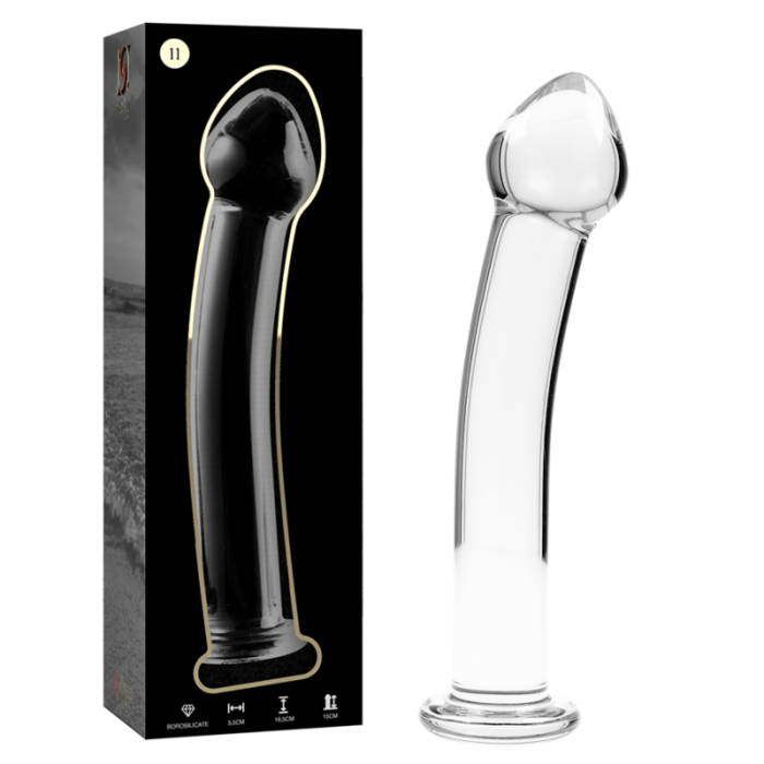NEBULA SERIES BY IBIZA - MODELO 11 DILDO CRISTAL TRANSPARENTE 16 CM -O- 3 CM - Imagen 2