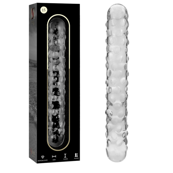 NEBULA SERIES BY IBIZA - MODELO 15 DILDO CRISTAL TRANSPARENTE 18.5 CM -O- 3 CM - Imagen 2