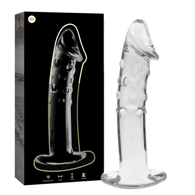 NEBULA SERIES BY IBIZA - MODELO 19 DILDO CRISTAL TRANSPARENTE 18.5 CM -O- 4 CM - Imagen 2