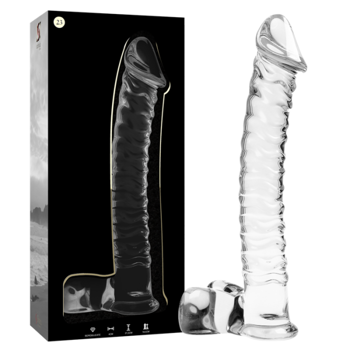 NEBULA SERIES BY IBIZA - MODELO 23 DILDO CRISTAL TRANSPARENTE 21.5 CM -O- 4 CM - Imagen 2