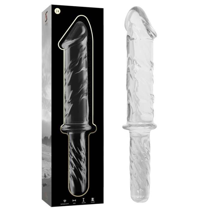 NEBULA SERIES BY IBIZA - MODELO 24 DILDO CRISTAL TRANSPARENTE 28.5 CM -O- 5 CM - Imagen 2