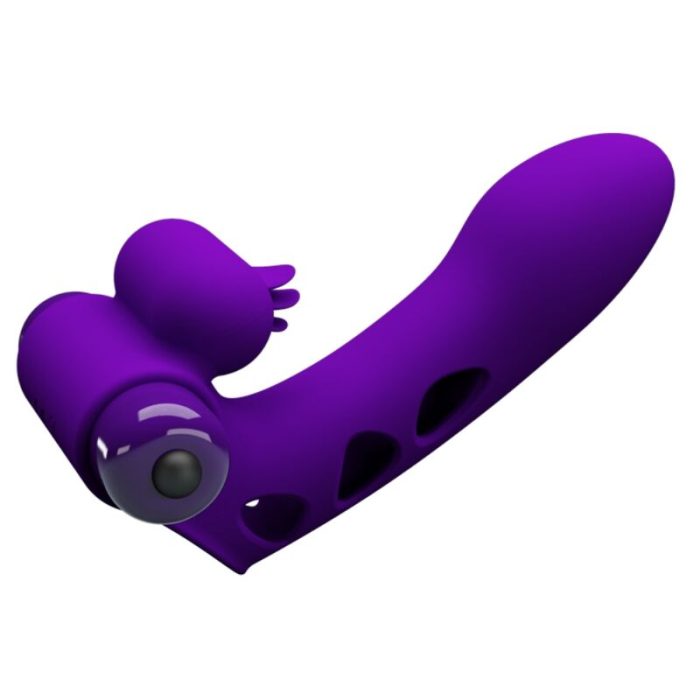 PRETTY LOVE - ORLANDO FUNDA DE DEDO VIBRADOR MORADO - Imagen 3