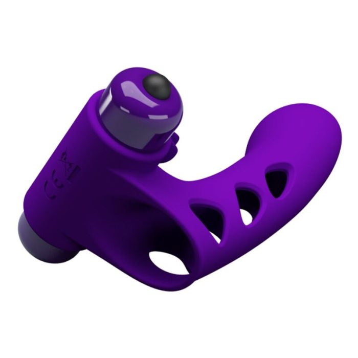 PRETTY LOVE - ORLANDO FUNDA DE DEDO VIBRADOR MORADO - Imagen 4