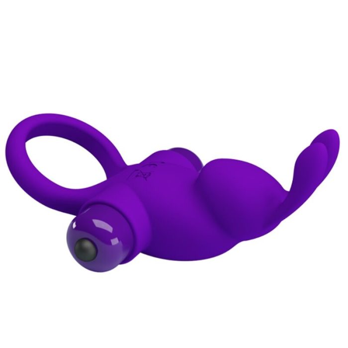 PRETTY LOVE - ANILLO VIBRADOR I CONEJO PARA PENE MORADO - Imagen 5