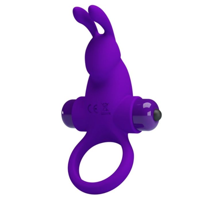 PRETTY LOVE - ANILLO VIBRADOR I CONEJO PARA PENE MORADO - Imagen 3