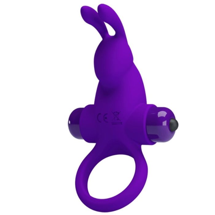 PRETTY LOVE - ANILLO VIBRADOR I CONEJO PARA PENE MORADO - Imagen 2