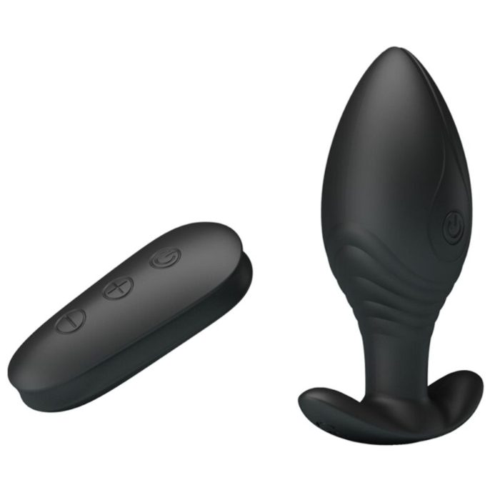 PRETTY LOVE - REGINA PLUG ANAL VIBRADOR RECARGABLE NEGRO - Imagen 3