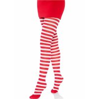 LEG AVENUE - MEDIAS DE RAYAS BLANCO/ROJO - Imagen 2