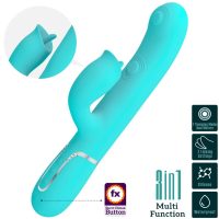 PRETTY LOVE - VIBRADOR RABBIT CON LICKING VERDE AGUA - Imagen 3