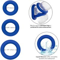 CALEXOTICS - ADMIRAL SET 3 ANILLOS PARA PENE AZUL - Imagen 2