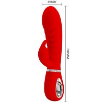PRETTY LOVE - PRESCOTT VIBRADOR PUNTO G MULTIFUNCIÓN ROJO - Imagen 5