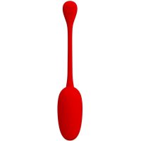 PRETTY LOVE - KNUCKER HUEVO VIBRADOR RECARGABLE ROJO - Imagen 5