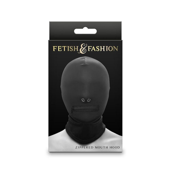 NS NOVELTIES - FETISH  FASHION PASAMONTAÑAS COMPLETO CON CREMALLERA NYLON NEGRO - Imagen 2