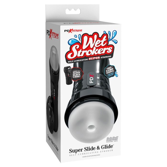PDX EXTREME - SLIDE  GLIDE MASTURBADOR AUTOLUBRICANTE TRANSPARENTE - Imagen 5