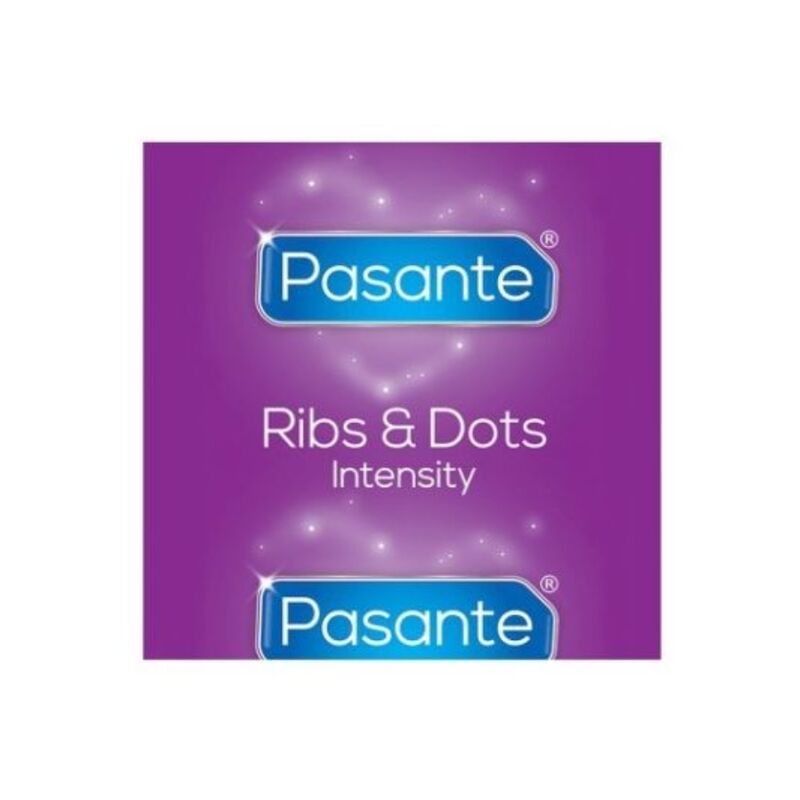 PASANTE - RIBS  DOTS PRESERVATIVOS INTENSITY 144 UNIDADES - Imagen 2