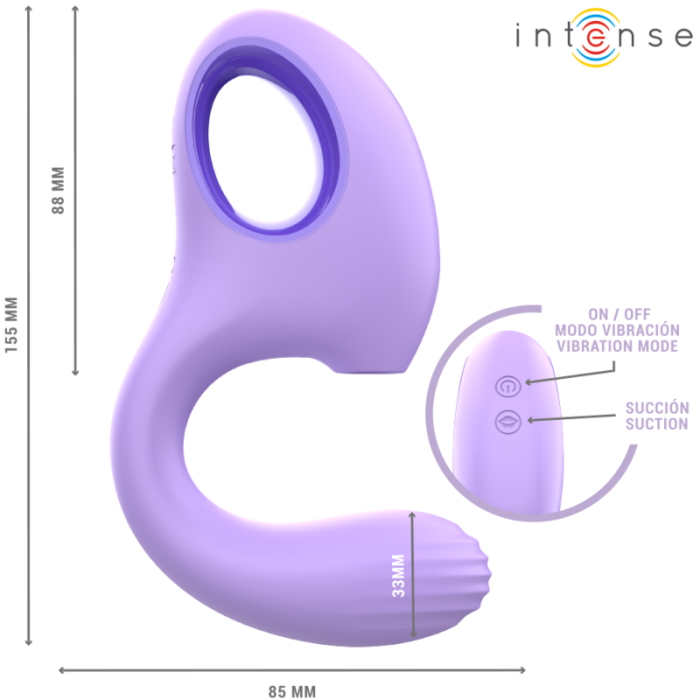INTENSE - BAXTER VIBRADOR  ESTIMULADOR VIOLETA - Imagen 2