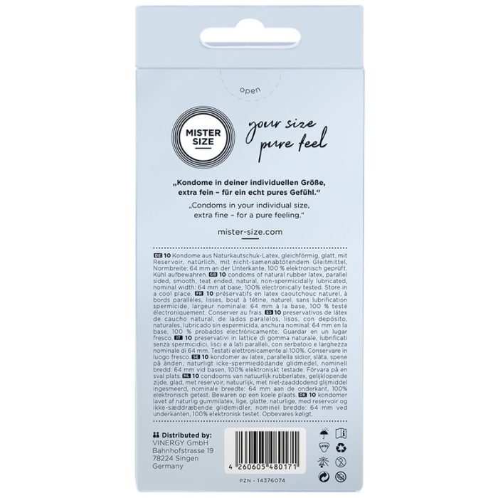 MISTER SIZE - PRESERVATIVOS TALLA XXL 64 MM (10 UNIDADES) - Imagen 3