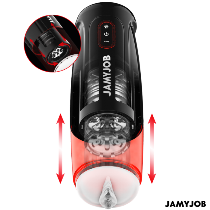 JAMYJOB - STORM MASTURBADOR VAGINA AUTOMÁTICO 10 MODOS ROTACIÓN Y EMPUJE - Imagen 3