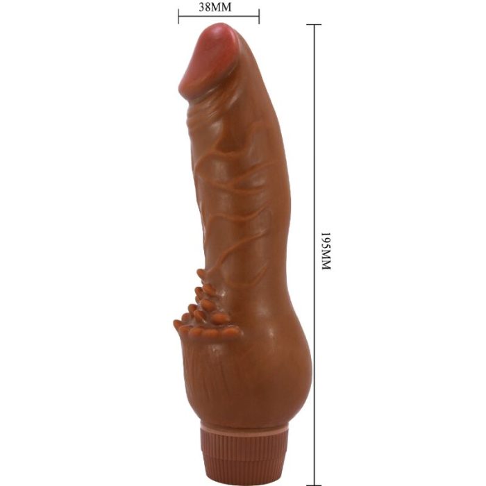 BAILE - BARBARA VIBRADOR REALÍSTICO 19.5 CM MULATO - Imagen 5