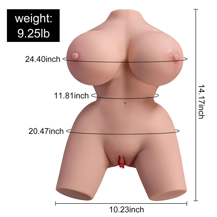 XISE - FRIEDA TORSO REALÍSTICO FEMENINO CON VIBRACIÓN 36 CM - Imagen 2