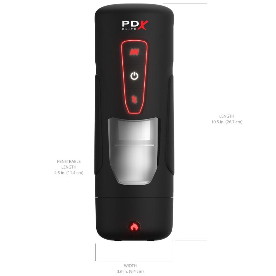 PDX ELITE - MILK ME HOTTER MASTURBADOR AUTOMÁTICO CON THRUSTING Y VIBRACIÓN EFECTO CALOR - Imagen 4