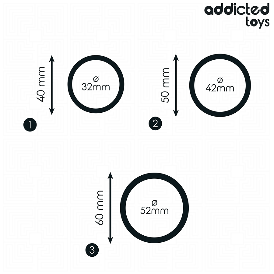 ADDICTED TOYS - SET DE ANILLOS SILICONA MODELO 2 - Imagen 4