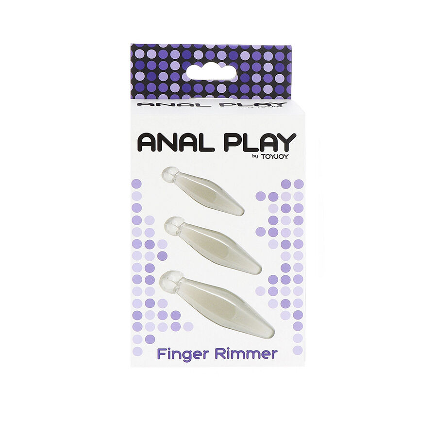 TOYJOY - ANAL PLAY RIMMER DE DEDO 3 PIEZAS TRANSPARENTE - Imagen 3