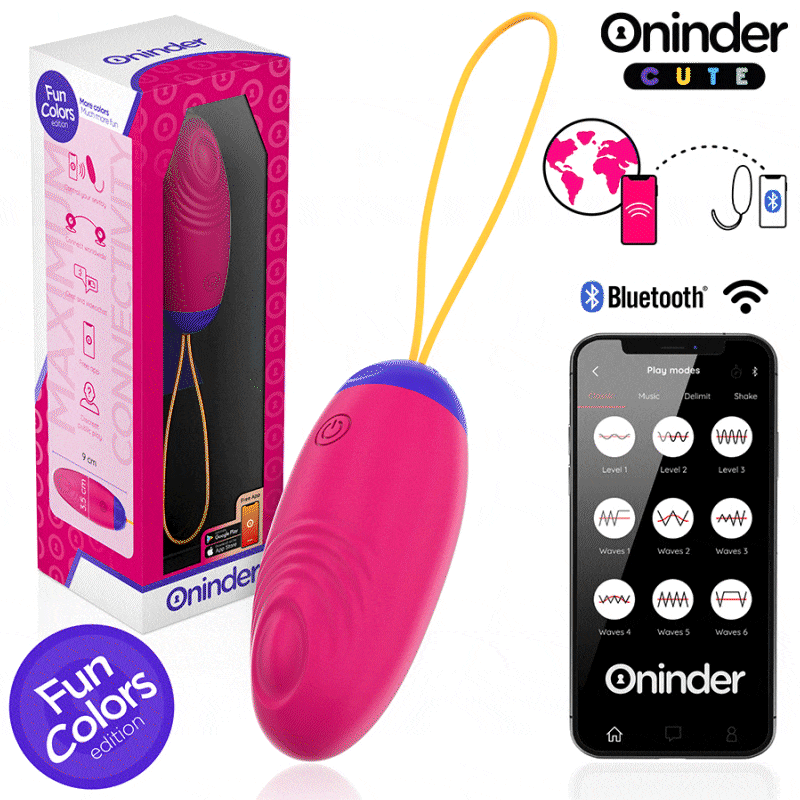 ONINDER CUTE - LOVE PLEASURE HUEVO VIBRO-WAVE TAPPING SILICONA - APP MUNDIAL GRATUITA - Imagen 2