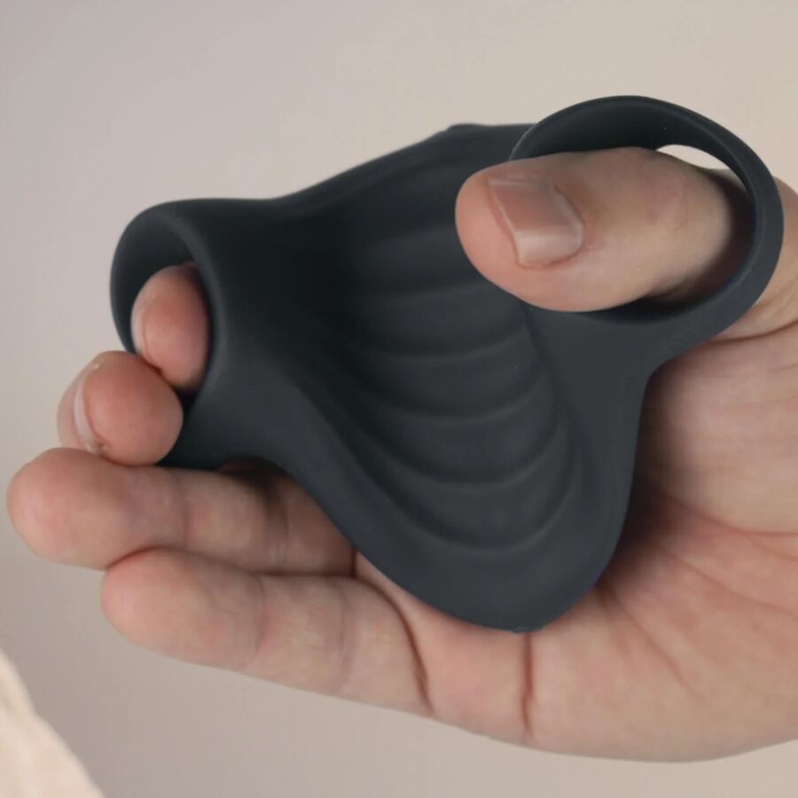ROCKS- OFF - PALM MASTURBADOR VIBRADOR FLEXIBLE NEGRO - Imagen 5