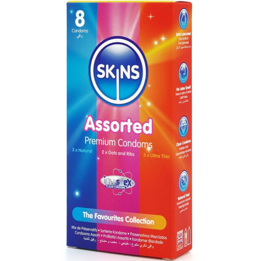 SKINS - SURTIDO PRESERVATIVOS PREMIUM PACK 8 - Imagen 2