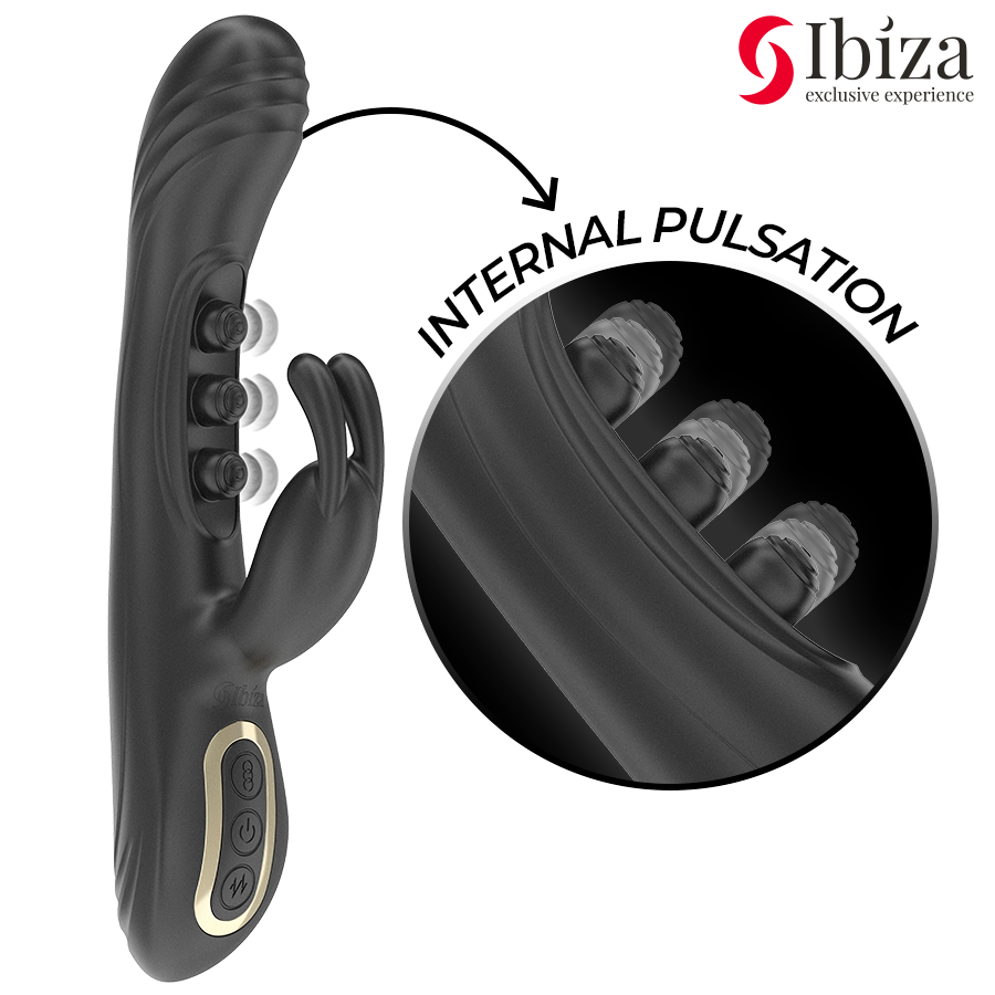 IBIZA - VIBRADOR RABBIT PERLAS CON PULSACIÓN - Imagen 4