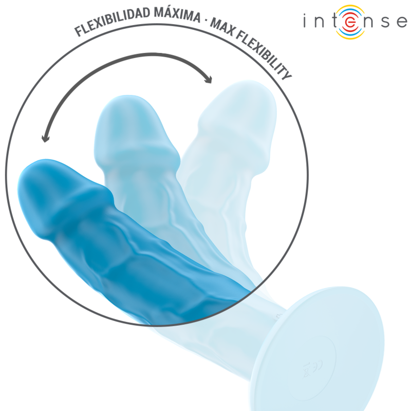 INTENSE - PHOEBE VIBRADOR REALÍSTICO 10 VIBRACIONES AZUL CONTROL REMOTO - Imagen 5